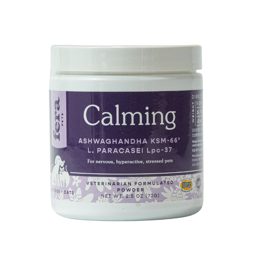 Bột bổ sung Fera Pets Calming hỗ trợ làm giảm căng thẳng, lo âu cho chó mèo 72g