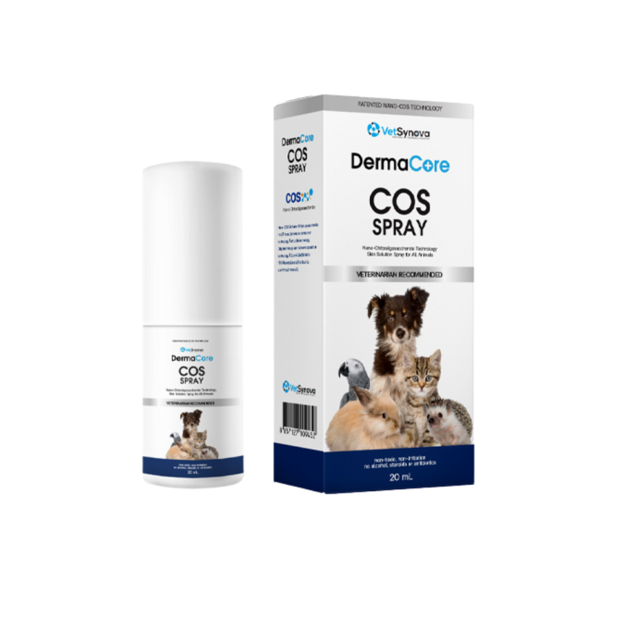 Dung dịch DermaCore COS Spray kháng viêm, hỗ trợ các vấn đề da cho chó mèo 20ml