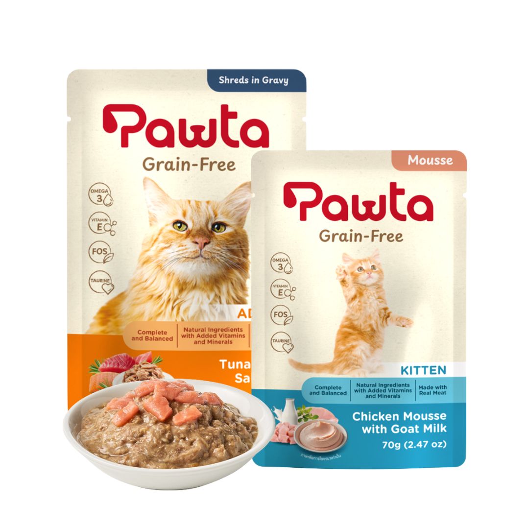 Thức ăn ướt Pawta nhiều hương vị, dinh dưỡng cho mèo dạng gói 70g