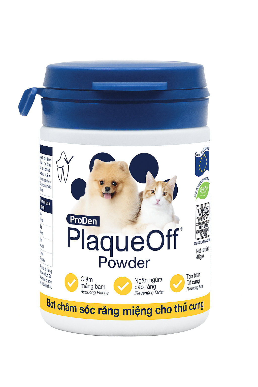 Bột chăm sóc răng miệng ProDen® PlaqueOff Powder cho chó mèo 40G