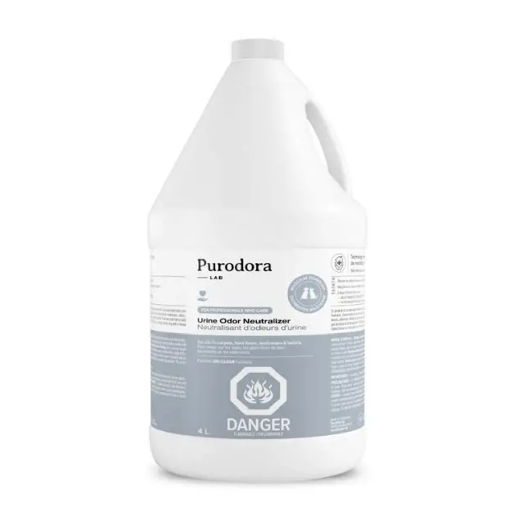 Xịt khử mùi, khử khuẩn nước tiểu Purodora Lab an toàn cho thú cưng hương cam quýt dạng can 4L