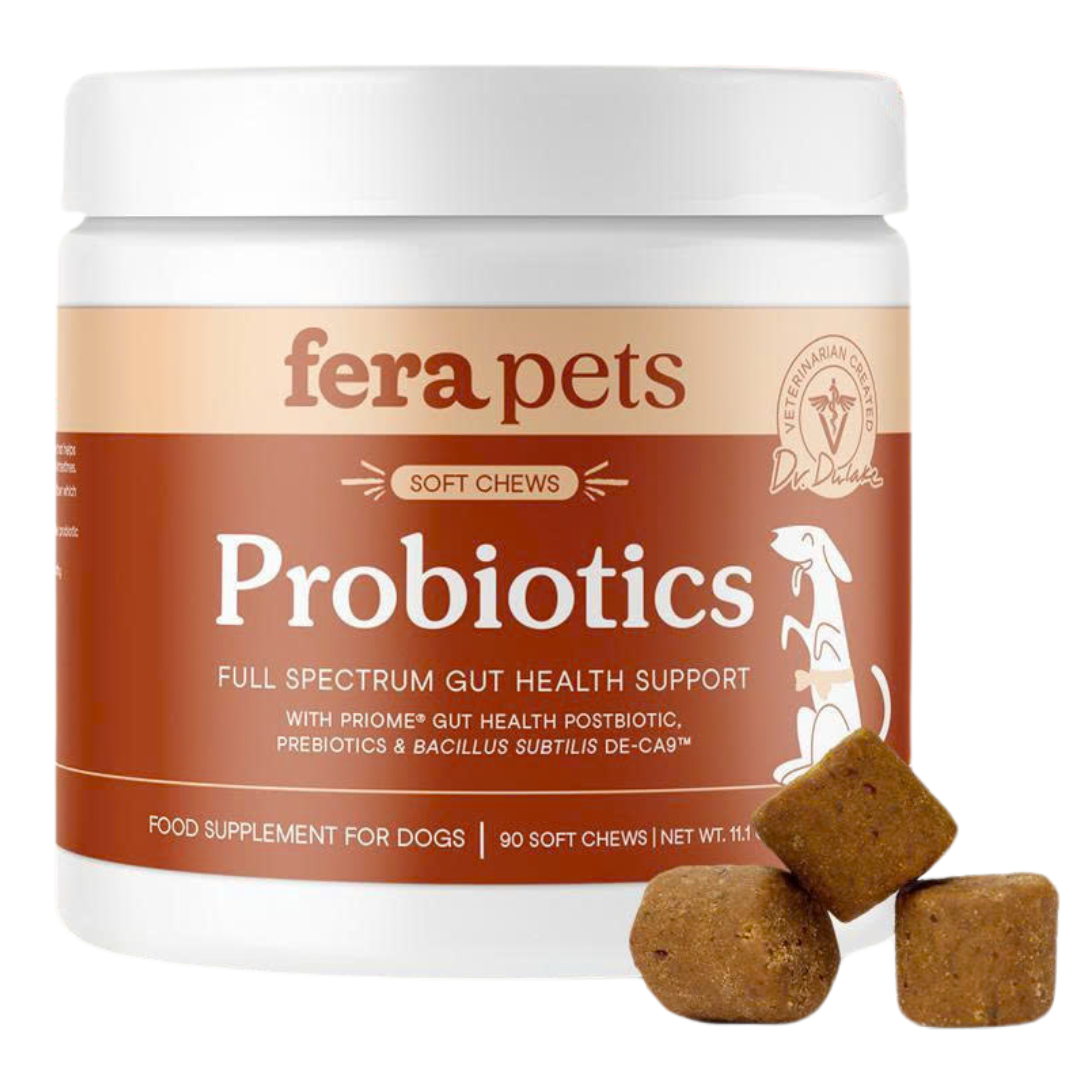 Viên nhai dẻo Fera Pets Probiotics tăng cường sức khỏe tiêu hóa cho thú cưng hộp 90 viên