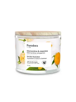 Nến đậu nành 100% Purodora Lab giúp khử mùi thú cưng hộp 13oz